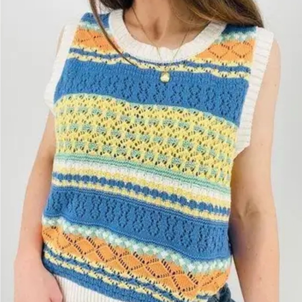 Vigoss Multicolor Knit Vest